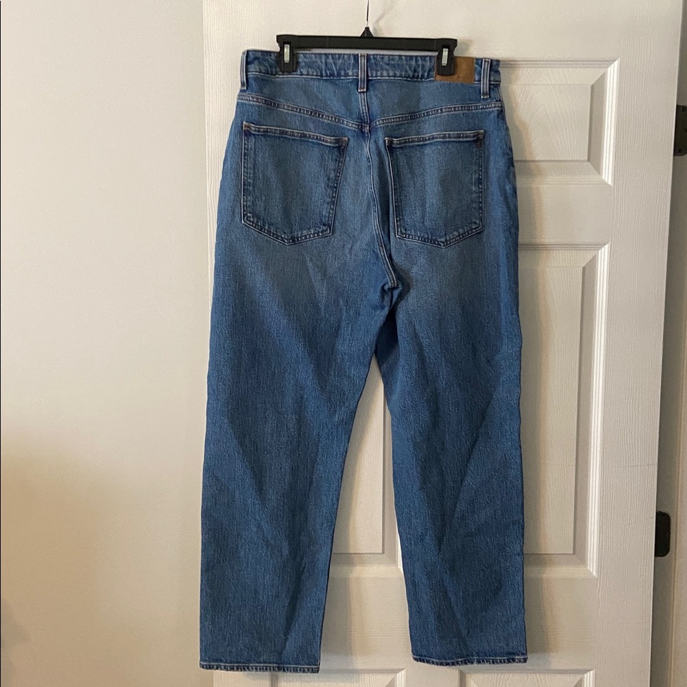 Madewell Women’s Curvy Classic 90 Straight Blue Jeans inseam 28” waist 34” - Picture 5 of 12